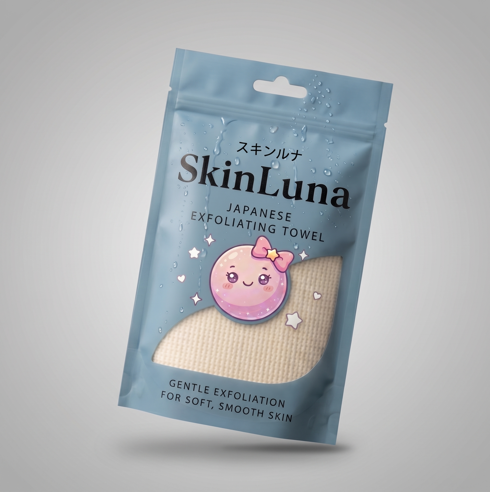 SkinLuna™ Japanese Silver Ion Exfoliating Bath Towel