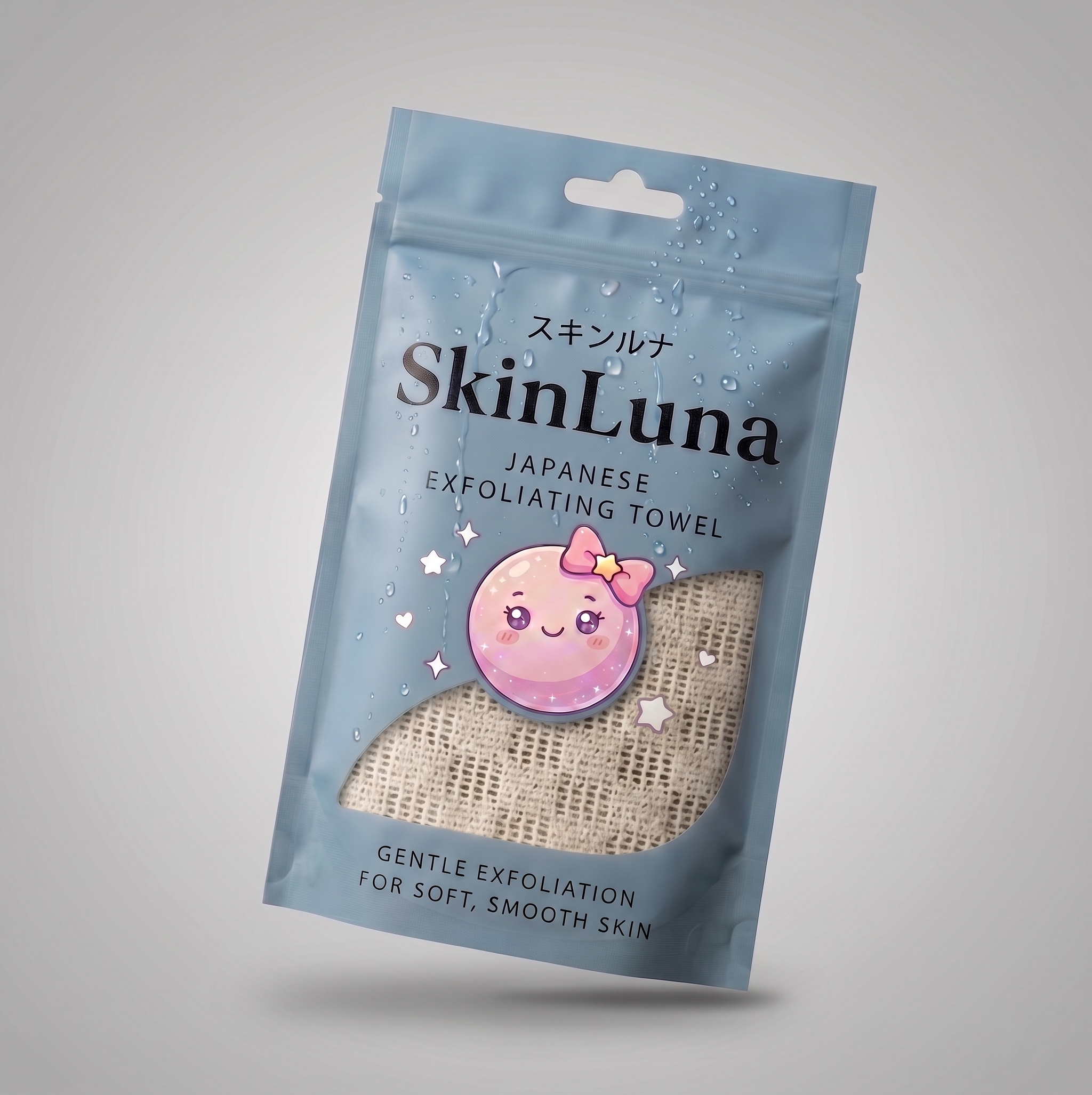 SkinLuna™ Japanese Silver Ion Exfoliating Bath Towel