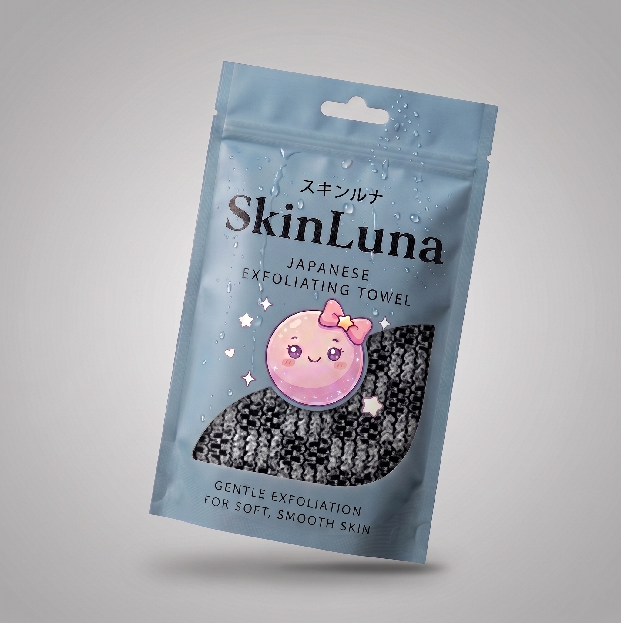 SkinLuna™ Japanese Silver Ion Exfoliating Bath Towel