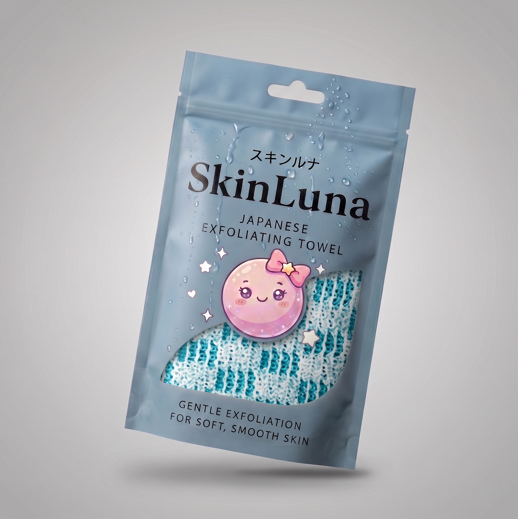 SkinLuna™ Japanese Silver Ion Exfoliating Bath Towel