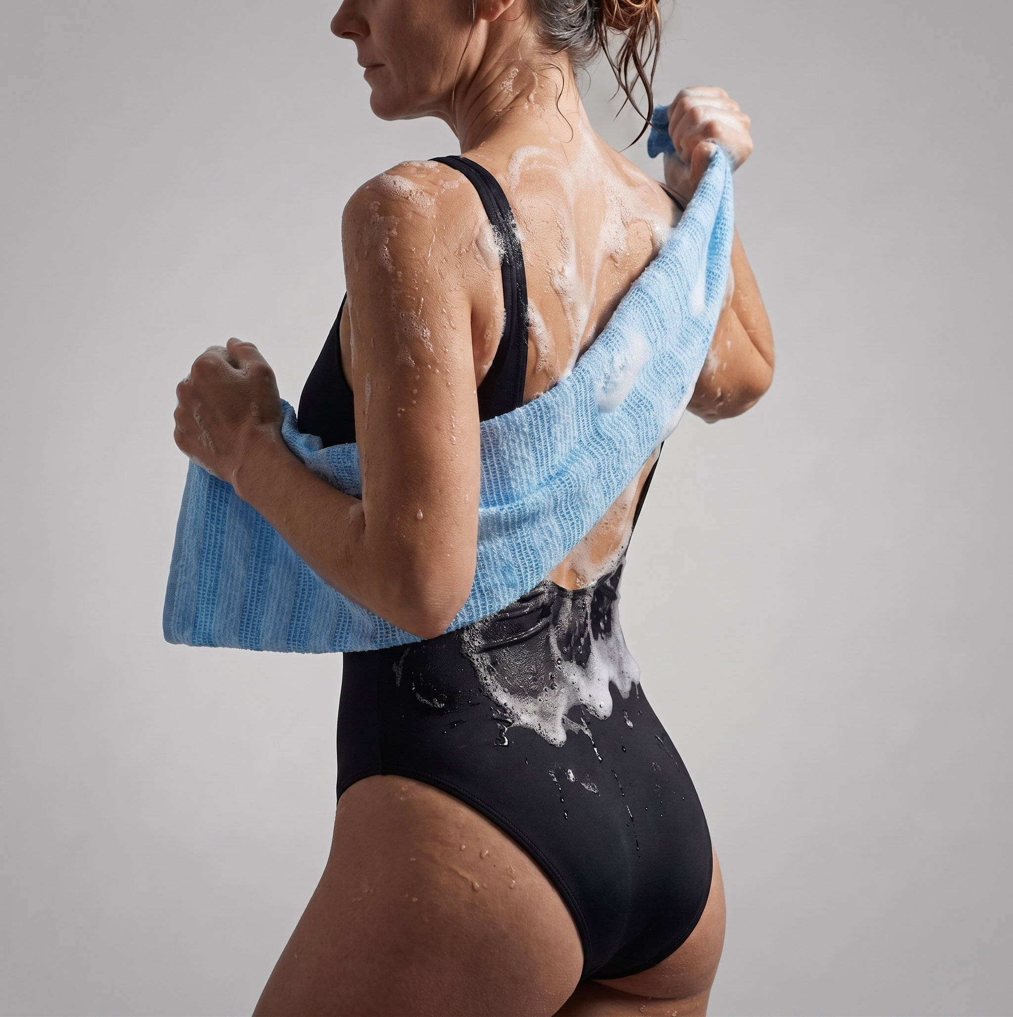 SkinLuna™ Japanese Silver Ion Exfoliating Bath Towel