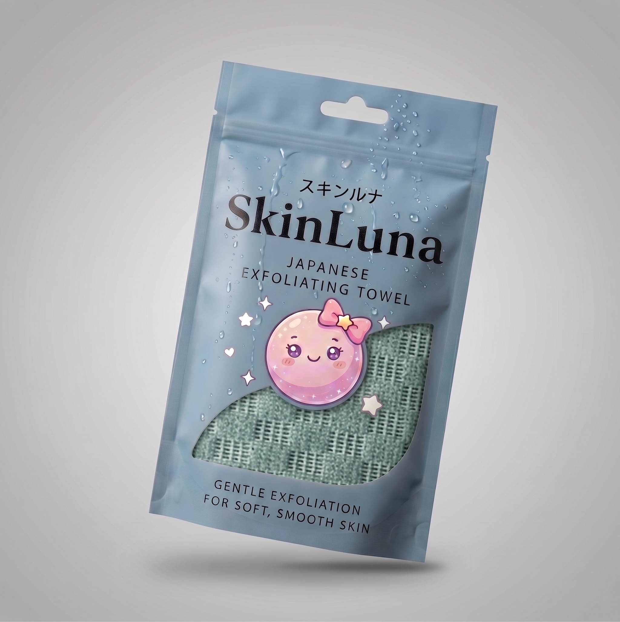 SkinLuna™ Japanese Silver Ion Exfoliating Bath Towel