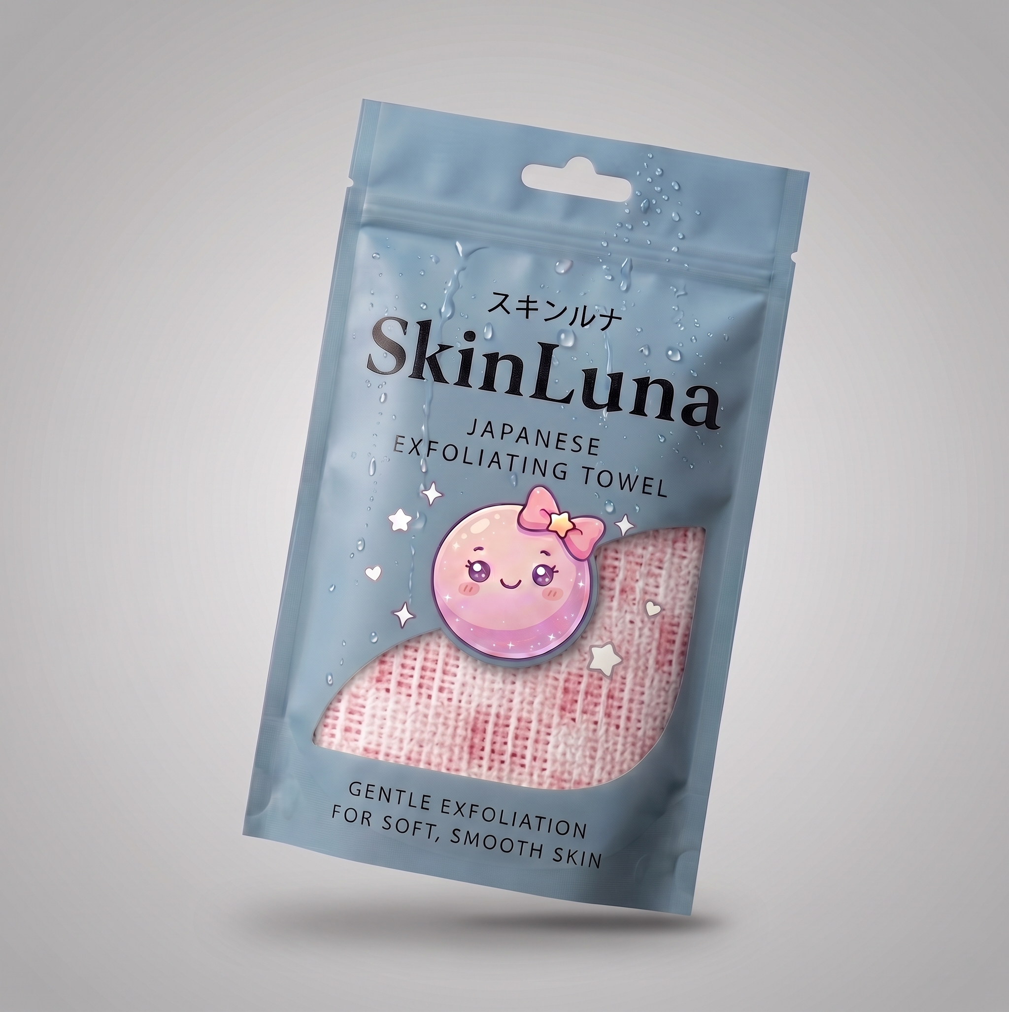 SkinLuna™ Japanese Silver Ion Exfoliating Bath Towel